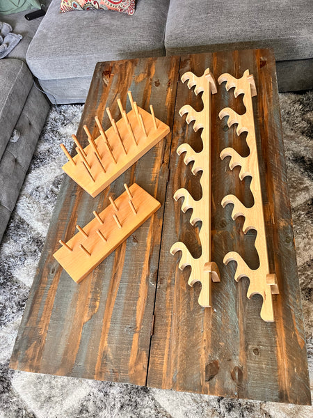 Flute stands (multiple flutes) - table top and wall mount