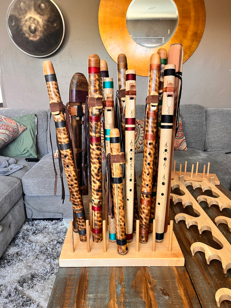 Flute stands (multiple flutes) - table top and wall mount