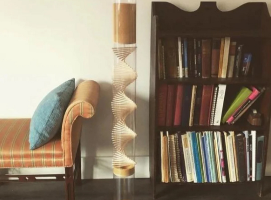 Spiral Rainstick long playing rainstick beautiful sounds healing music instruments