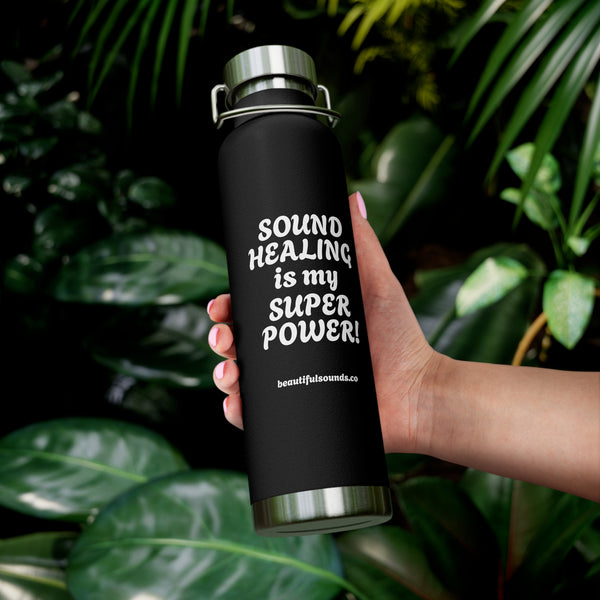 SOUND HEALING IS MY SUPER POWER Water Bottles
