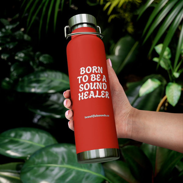 BORN TO BE A SOUND HEALER Water Bottles