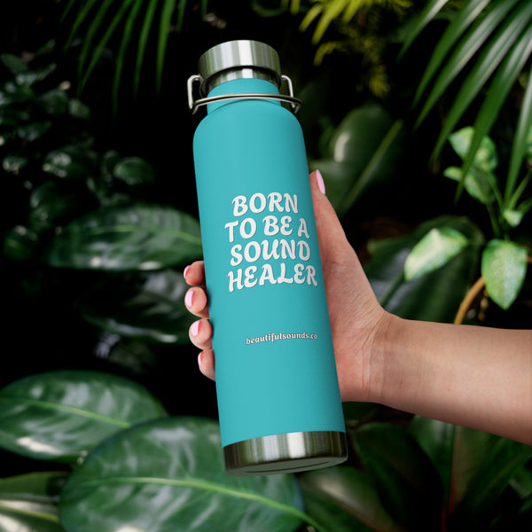 BORN TO BE A SOUND HEALER Water Bottles