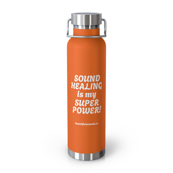 SOUND HEALING IS MY SUPER POWER Water Bottles