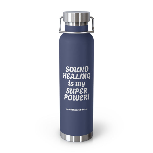 SOUND HEALING IS MY SUPER POWER Water Bottles