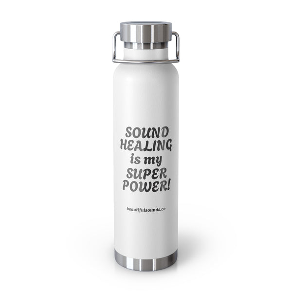 SOUND HEALING IS MY SUPER POWER Water Bottles