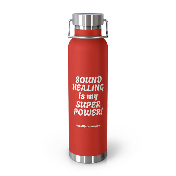 SOUND HEALING IS MY SUPER POWER Water Bottles