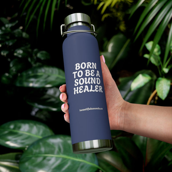 BORN TO BE A SOUND HEALER Water Bottles