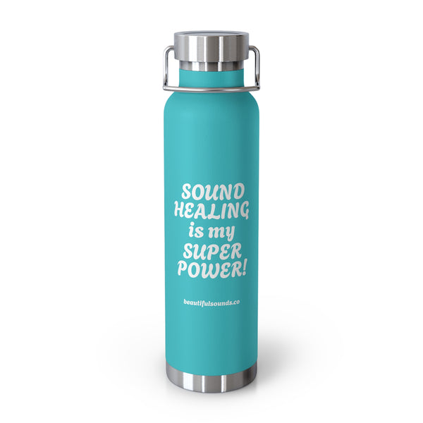 SOUND HEALING IS MY SUPER POWER Water Bottles