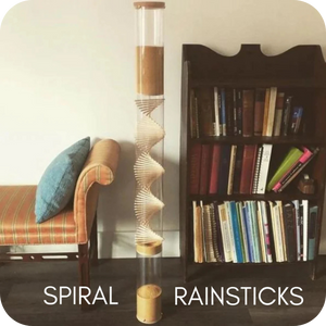 Spiral Rainstick long playing rainstick beautiful sounds healing music instruments